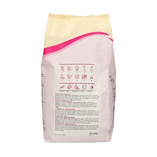 FunCakes Mix für Biskuit Deluxe: Einfach zu verwenden, wunderbar leichter Biskuitkuchen, perfekt für die Kuchendekoration, Konditorqualität, Kuchenbasis, Halal., 4 kg