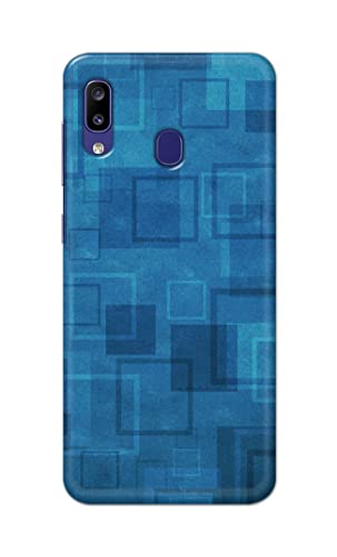 Image of Printed Hard Back Cover Case for Samsung Galaxy A30 Back Cover (Plain Azure Blue) -702