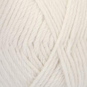 65% Wool And 35% Alpaca Yarn For Knitting And Crocheting, 3 Or Light, Worsted, Dk Weight, Drops Lima, 1.8 Oz 109 Yards Per Ball (1101 White) #TOP1