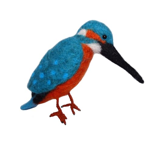 Feltsky Kingfisher Needle Felting Kit for Beginners DIY Craft Kit Include Everything to Make 12cm Height