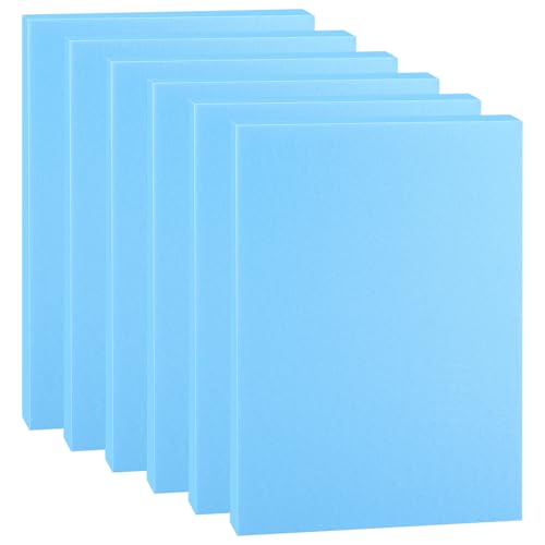 MEIDIV 6 Pack High Density Foam Board, 30cm x 20cm x 3.8cm Polystyrene Sheet, xps Foam Board Craft Foam Sheets, Thick Foamboard Foam Blocks for Crafting, Modelling, Sculpture, DIY Crafts