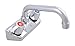 BK Resources WorkForce Series BKF-W-10-G 4" Splash (Wall) Mount Standard Duty Lead Free Faucet w/ 10" Swing Spout NSF & CSA Approved