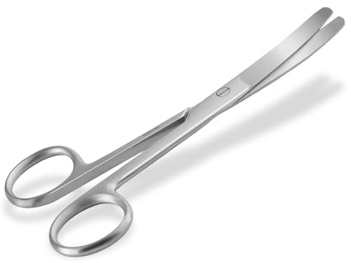 Bastelschere Papierschere Mehrzweckschere Edelstahl Rostfrei mit gebogener abgerundeter Schnittfläche für Basteln, Haushalt und Büro 13 cm