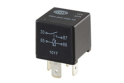 Relais HELLA 12V 4 Pôles - 40A Pour Véhicule, Haute Durabilité