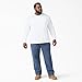 Dickies Men's Long Sleeve Heavyweight Crew Neck, White, Medium