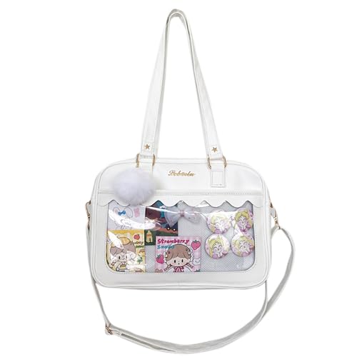 Image of TTCAYU Ita Bag Crossbody kawaii Pin Display Bag with Insert Ita Messenger Bags Japanese Handbag Shoulder JK Purse for Girl
