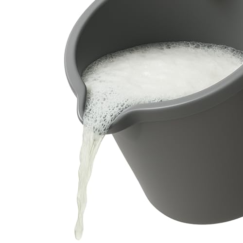 JOEY'Z 10QT (9.5L) Heavy Duty Sturdy Spout Pail Bucket with Durable Grip Handle for Cleaning, Mopping, Projects, Storage, Paint