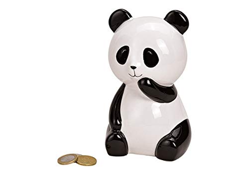 WurmBeautiful Ceramic Panda Bear Money Box White / Black