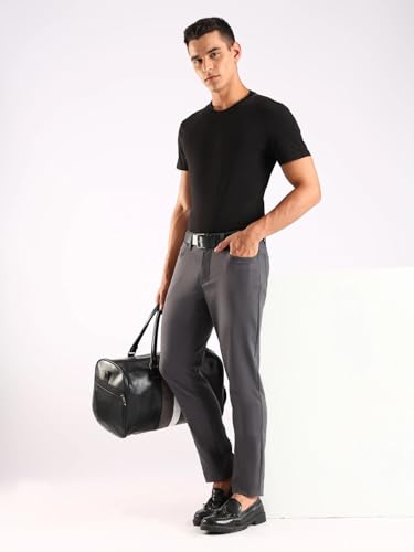 Image of Calvin Klein Men's Move 365 Stretch Slim Fit Wrinkle Resistant Tech Woven Pant