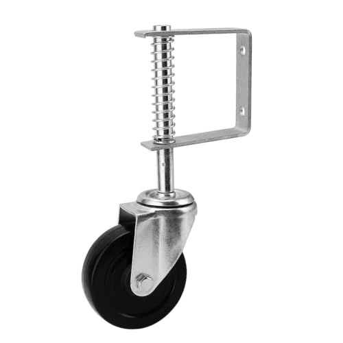 Roulette de portail pivotante 4 pouces avec galet à suspension charge 100 kg