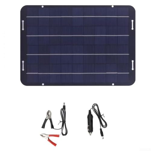 Panel solar de 40 W y 18 V con controlador para necesidades de energía móvil en coches, caravanas, yates, motocicletas y escenarios de camping (A)