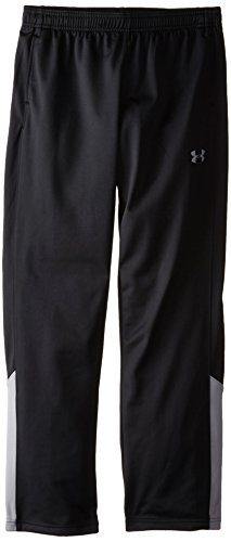 UNDER ARMOUR Boys' Brawler Pants, Black (001)/Steel, Youth X-Large