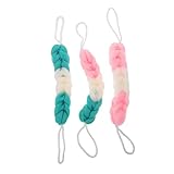 OUNONA 3 Stück Badeknäuel aus Mesh in Farbverlauf Sanfter Duschschwamm mit Peeling-Wirkung...