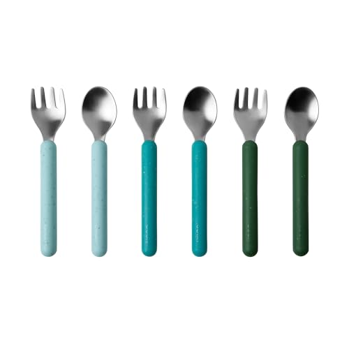 Image of Boon Chow Silicone Plate Set - 3 Unbreakable Divided Toddler Plates - Baby Plates for 6 Months and Up - Baby Led Weaning Supplies - Blue Multicolor