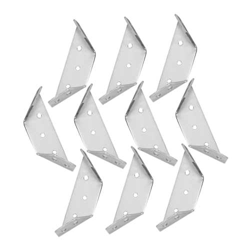 Supports d'angle antirouille et robustes pour fixation d'étagère murale - 3