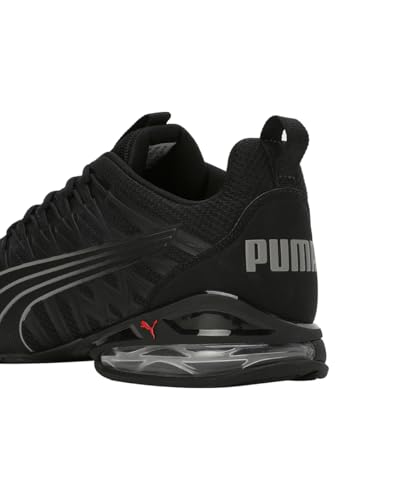 PUMA Erwachsene Voltaic Evo Sneakers 43, Black Stormy Slate for All Time Red Gray
