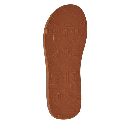 Image of Quiksilver Carver Suede Flip Flops for Men, Arch Support Athletic Mens Sandals, Thong Mens Slides
