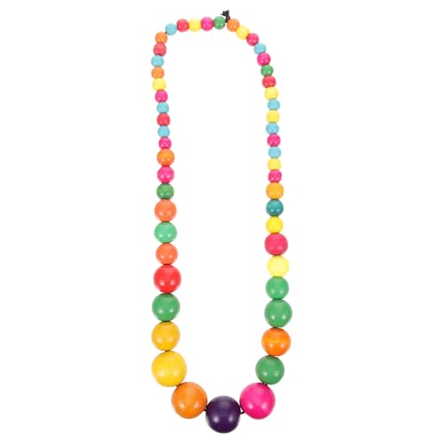 iplusmile Collier Femme Coloré Perles Bois Long Style Bohème Léger et Délicat pour Filles et Femmes Cadeau Bijoux Mode