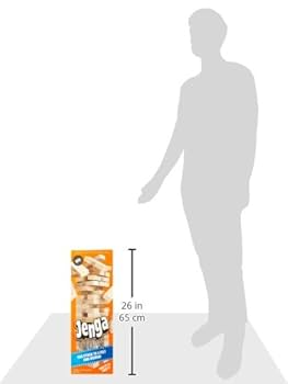 Amazon.com: Jenga GIANT Genuine Hardwood Game (Stacks to 4+