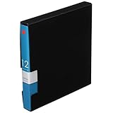 バッファロー BUFFALO CD&DVDファイルケース ブックタイプ 12枚収納 ブルー BSCD01F12BL