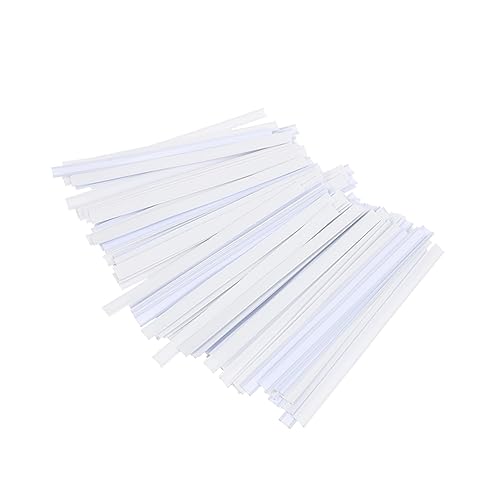 SOLUSTRE 14cm Snack Sealing Clips 100pcs Tea Bag Sealing Strips Food Preservation Supplies Mini Bag Sealer Cutter