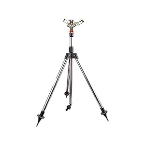 Gazon aardingssproeier Tuin Gietersysteem Roestvrij staal Statief Impact Sproeier Garden Kit voor Landbouwgrond Plant…