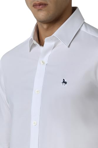 Image of Van Heusen Men's Cotton Solid Slim Fit Shirt