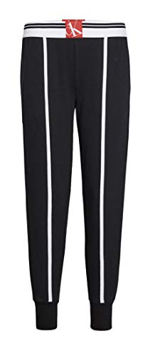Calvin Klein Women's CK One Sock Lounge Jogger Sweatpant, Black, M