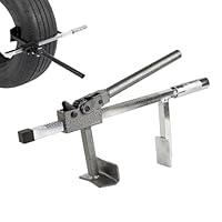 Hanlintk Universelles Reifenwechsler für Autos & Motorräder, LKW-Reifenreparaturset, Auto- und Motorradreifenentfernungswerkzeug (schwarz, 43cm)