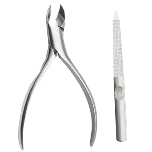 Healvian 1 Juego Kit De Aseo De Uñas Clíper Cortadora De Uñas De Los Pies Cortaúñas Silver