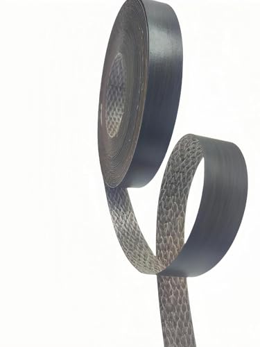 Image of HGKJHFmelamine Edging Tape. pre Coated with hot melt Adhesive Flexible Veneer Edge Edging, Used for Cabinet and Furniture Maintenance (No24-Black Walnut, 1.81cm*12m)