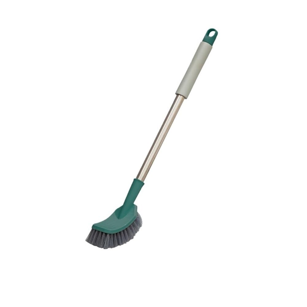 Toilet Brush Toilet Brush Household Wall-mounted Long Handle Toilet Washing Toilet Hanging Soft Bristles(Green)