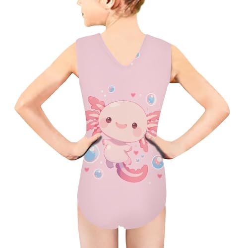 Image of Mumeson Girls One Piece Swimsuits Lightweight V-Neck Swimwear Bathing Suits for Little Girls 3-14 Years
