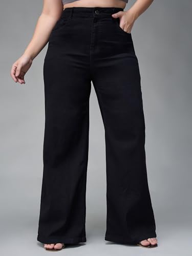 Image of Miss Chase A+ Women's Bootcut High Rise Stretchable Denim Jeans