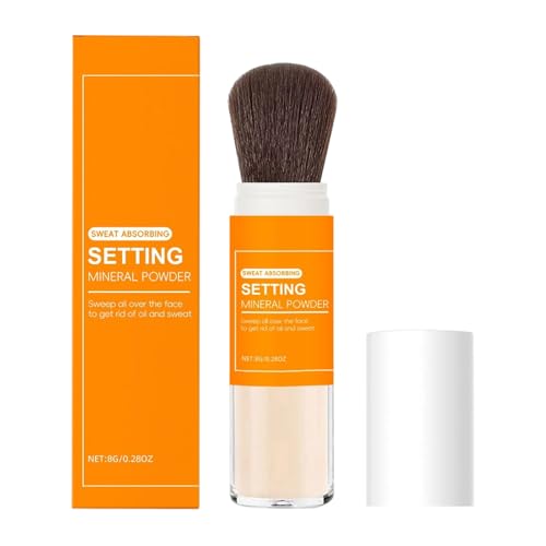 Polvo de Acabado Fijador | 8 Gramos de Formula Mate con Control de y Larga Duración para la Belleza - Maquillaje en Polvo Suelto - para Playa, Boda, Viaje, Trabajo, Hogar y Uso Cotidiano
