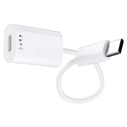 USB C to Lightning Headphone Audio Adapter,Lighting to USBC Adaptor with Earphone &Charge,USB-C to...