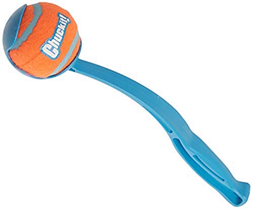 Chuckit! Hondenbal Speelgoed, Hands Free Pick Up and Throw Play, 30 cm, Blauw