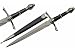 SZCO Supplies 211351 Claymore Dagger, Silver/Black