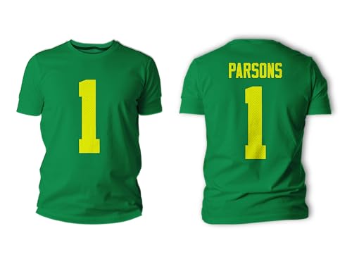 Micah Parsons #1 Green Bay Football Cotton T-Shirt Jersey
