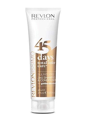 REVLON PROFESSIONAL - 45 DAYS Shampooing et Après-shampooing 2en1 Protecteur de couleur Blond doré, 275 ml (Lot de 2)