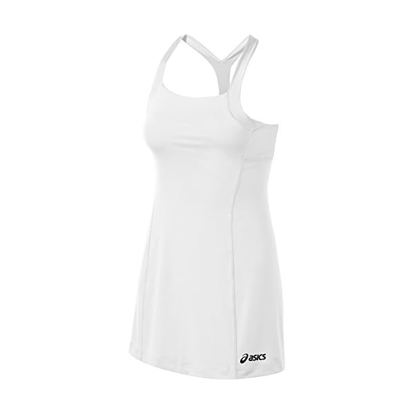 ASICS-Womens-Rally-Dress-Short-Sleeve ASICS Women's Rally Dress Short Sleeve, White, Large