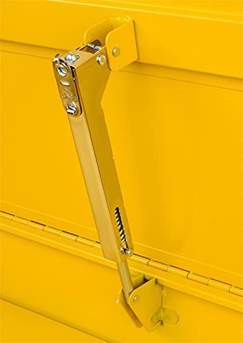 Jegs 40-Gallon Parts Washer | 24 Gallon Solvent Capacity | 5 Gallon Per Minute Max Pump Output | Heavy Duty Steel | Powder Coated Yellow With Jegs Logo #TOP6