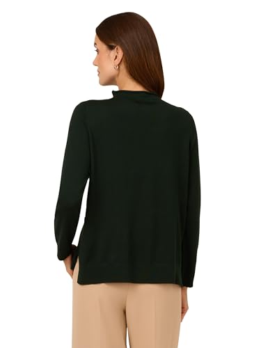 Image of Adrianna Papell Women's Mock Neck Step Hem Sweater