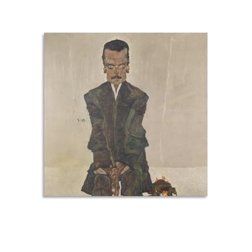 Impression sur toile Egon Schiele 60x60 cm pour decoration de chambre