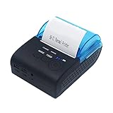 Impresora de etiquetas térmicas Mini impresora Bluetooth Impresora de tickets termal inalámbrico for teléfono móvil Ventana de teléfono móvil 5 pulgón de 2 pulgones Adecuado para pequeñas empresas