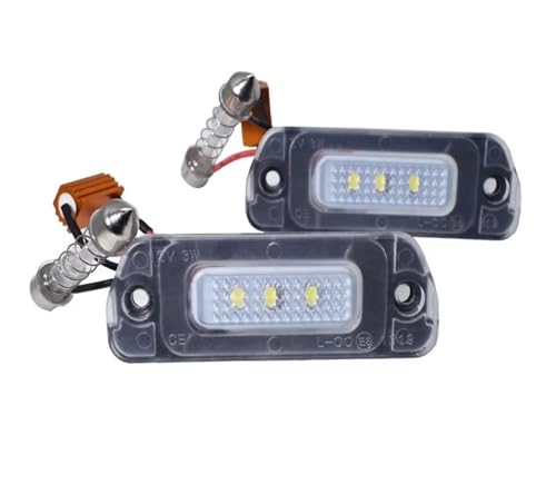 Luz de matrícula LED Canbus para Benz ML GL sin error de parpadeo en panel 2 uds