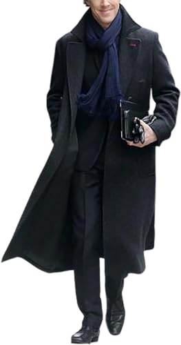 Sherlock Holmes Benedict Cumberbatch Black Consulting Detective Jacket Wool Coat
