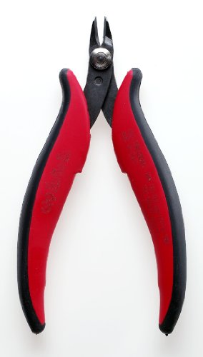 Hakko CHP TR-20-M Micro Soft Wire Cutter, Flush-cut, 2.0mm Hardened Carbon Steel Construction, 21-Degree Angled Jaw, 8mm Jaw Length, 20 Gauge Maximum Cutting Capacity