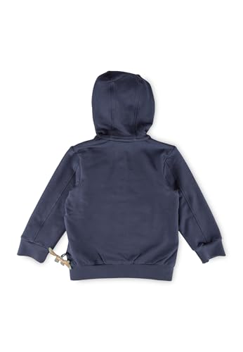 Sigikid Jungen Sweatjacke Mini WILD Fox Sweatshirt, Dunkelblau, 128 cm