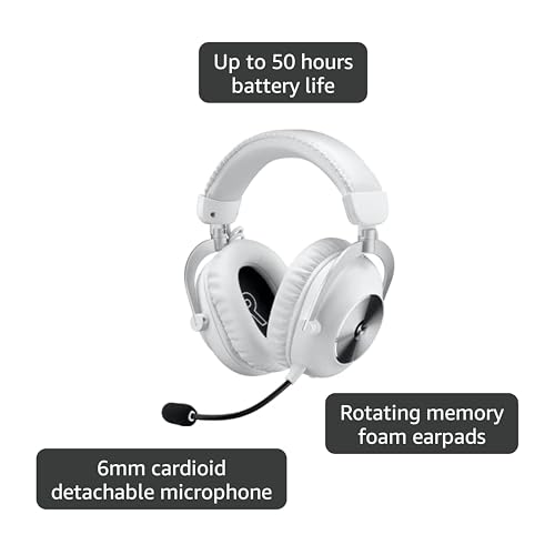 Logitech PRO X 2 50mm 3.5mm White thumbnail 4